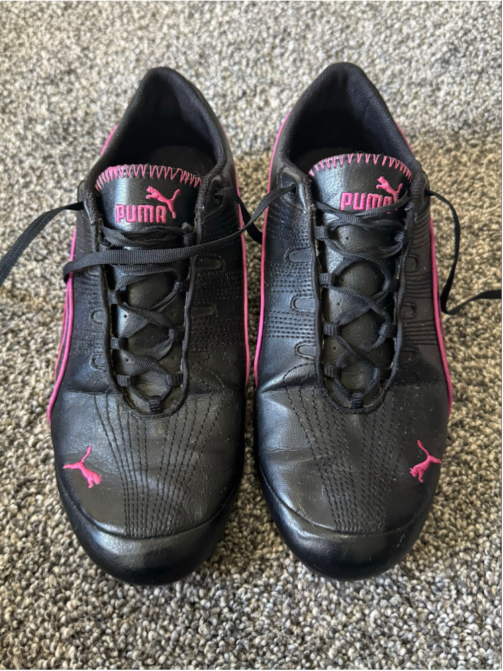 Wonen’s Puma Soleil V2 Comfort Fun Sneakers Black/Pink Size 9.5